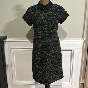 Maison Jules black and white tweed dress